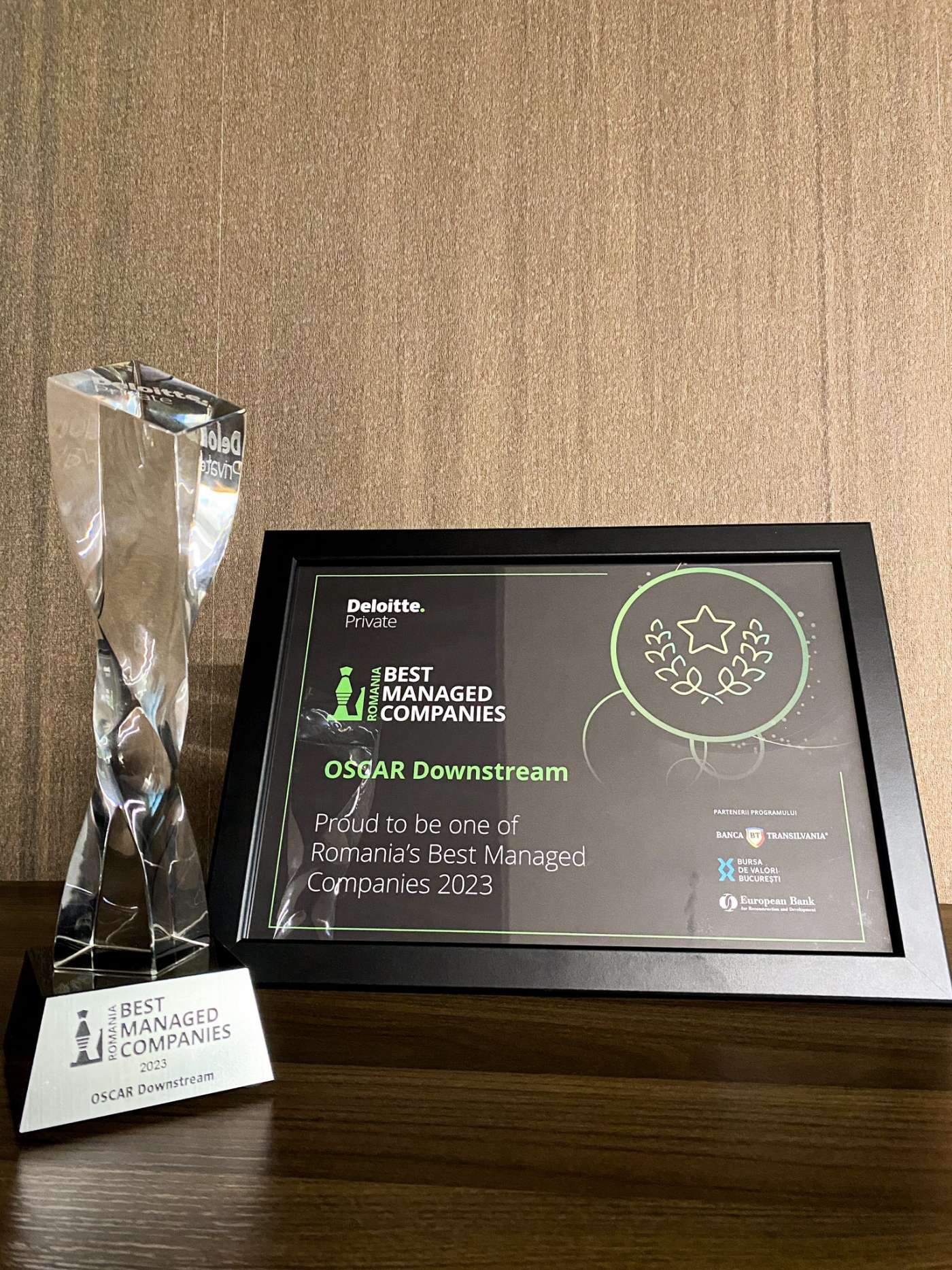 OSCAR Downstream obtained the Deloitte „Best Managed Companies” certification, an initiative of Deloitte Private